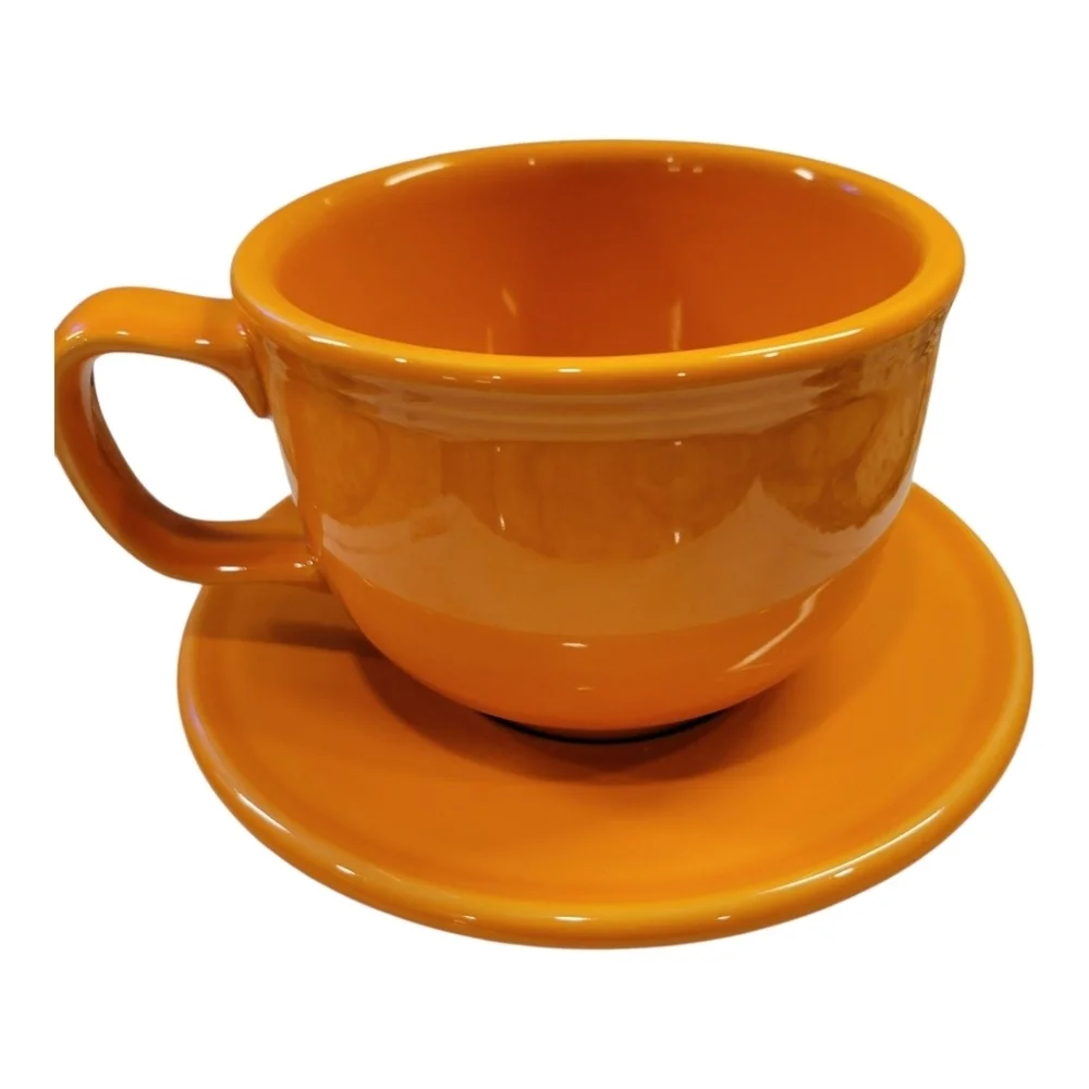 Fiesta JUMBO MUG/Jumbo Saucer Set TANGERINE
